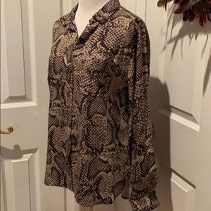 Rock & Republic snakeskin print button down
